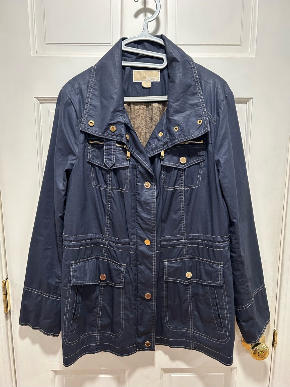 Michael Kors navy blue jacket size XL, like new